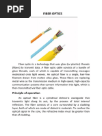 Fiber Optics: Principle of Operation