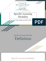 Specific Learning Disability Presentation - Eduu 511-2