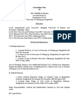 CV of Md. Abdullah Al Mamun