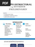 1.4 Estudios Preliminares