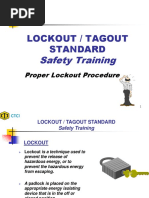 Lockout Tagout Standard Safety Training