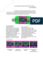 UM24-UM24C - Instructions For USB Tester With Full Colour Display