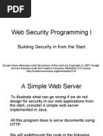 Web Security Programming I