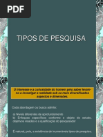 Tipos de Pesquisa