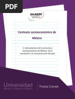 FASE 2. Antecedentes de La Estructura Socioeconómica de M Éxico