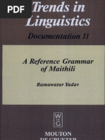 A Reference Grammar of Maithili OCR