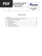 GST India Sales Demo Guideline