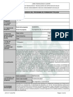 ESTRUCTURA 331120 Infome Programa de Formación Titulada