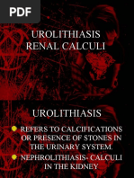 Urolithiasis Renal Calculi