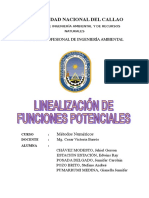 Linealización de Funciones Potenciales