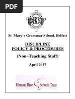 (Non-Teaching Staff) : Discipline Policy & Procedures