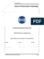 EEE362 Microwave Engineering Course Outline