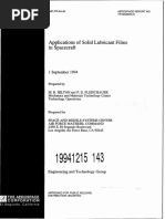 Applications of Solid Lubricant Films in Spacecraft: 1 September 1994