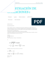 Investigación de Operaciones 1 - Ejercicios 1