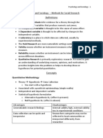 02 - Psychology and Sociology - Study Notes