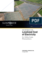 SunPower Levelized Cost of Electricity PDF