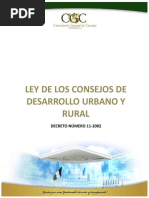 Ley de Los Consejos de Desarrollo Urbano y Rural