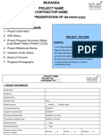 Monthly Presentation Agenda: Project Picture