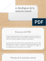 Bases Fisiológicas de La Nutrición Enteral