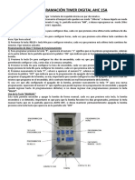 Programación Timer Digital Ahc 15a