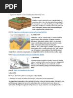 TIMBOL, Maverick D. CE163 A2 QUIZ1 1. Explain The Different Sources of Earthquake. Differentiate Them