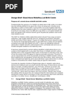 Design Brief-Stand Alone Midwifery Led Birth Centre