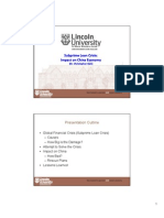 Subprime Loan Crisis: Subprime Loan Crisis: Impact On China Economy Impact On China Economy