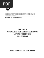 Guidelines For Certification of Lifting Appliances (7-1) - 2013