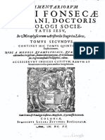 LIVRO SEGUNDO, Metafísica de Aristoteles - Pedro Da Fonseca