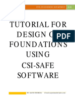 Tutorial For Design of Foundations Using Safe