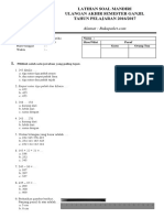 Latihan Soal UAS Matematika Kelas 2 SD