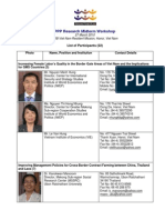 Midterm Workshop Participants Updated