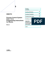 PCS 7 - Programming Instructions For Blocks