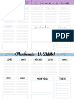 Organizadores Semanales A4 PDF