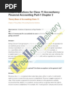 NCERT Solutions For Class 11 Accountancy Financial Accounting Part-1 Chapter 2