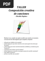 Taller de Composición de Canciones 2018