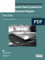 Precast Concrete Panel Systems For Full-Depth Pavement Repairs