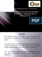 Determinacion de Rumbo y Buzamiento de Un Estrato