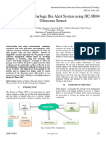 IOT Based Smart Garbage Bin Alert System Using HC SR04 Ultrasonic Sensor