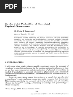 On The Joint Probability of Correlated Physical Occurrences