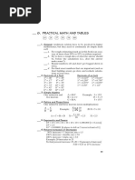 G. Practical Math and Tables: 1. General