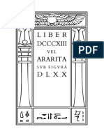 Liber DCCCXIII Vel Ararita Sub Figurâ DLXX by Aleister Crowley.