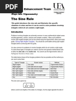 Steps Into Trigonometry The Sine Rule (By The University of East Anglia)