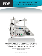 LABORATORY 5. Automations Using Ultrasonic Snesor and DC Motor