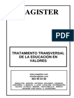 Tratamiento Transversal de La Educaci 211 N en Valores PDF