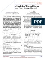 Experimental Analysis of Thermal Storage Systems Using Phase Change Materials