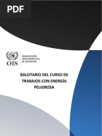 Balotario Del Curso de Trabajos Con Energía Peligrosa