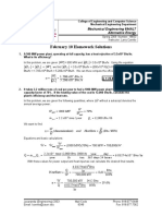 February 10 Homework Solutions: Mechanical Engineering 694ALT Alternative Energy