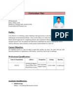 Curriculum Vitae: Profile