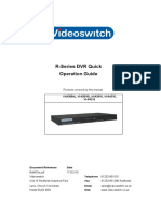 R Series DVR Quick Guide (Bdr603a)